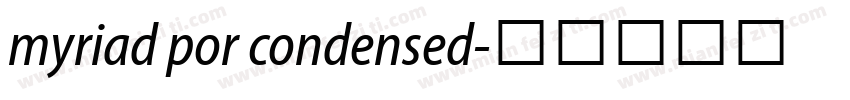 myriad por condensed字体转换
